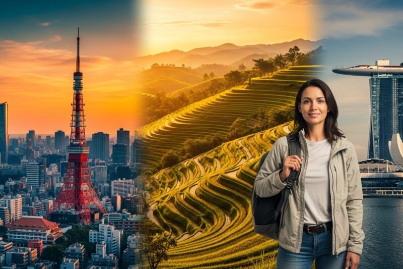 10 países asiáticos que se sienten perfectos para mujeres que viajan solas