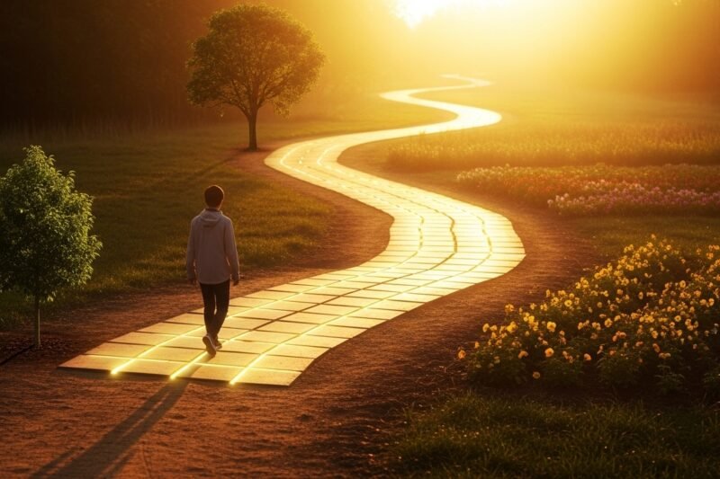 Recordando que los pequeños pasos crean grandes cambios con el tiempo