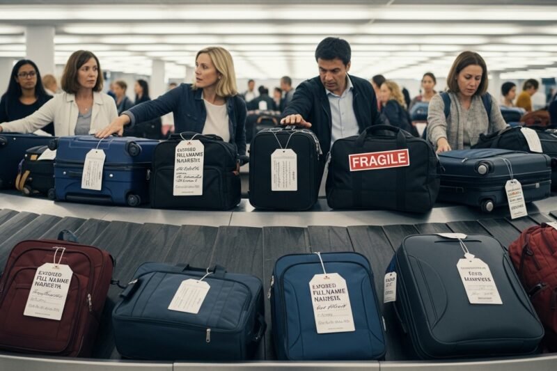 Grandes errores que los viajeros deben evitar al elegir una etiqueta de equipaje