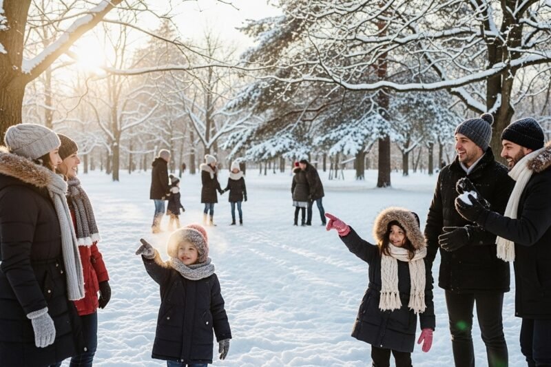 Parques magníficos que demuestran que el invierno no tiene por qué ser frío, gris o miserable